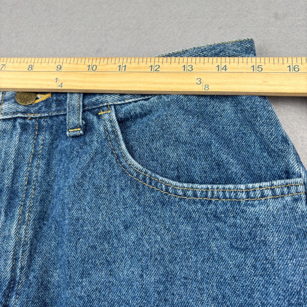 Riders Jorts Denim Shorts Womens 14 High Rise Mom Made in USA Vintage - Picture 10 of 12